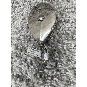 2 inch Nickel Plated Metal Swivel Single Eye Pulley 2 inch 55 lbs New